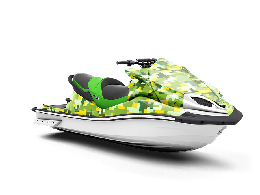 Foreign Jungle Pixel Jet Ski Vinyl Customized Wrap