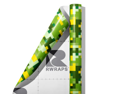 Foreign Jungle Pixel Wrap Film Sheets~Rwraps Series 914 Foreign Jungle Pixel Scrolled Sheet~3