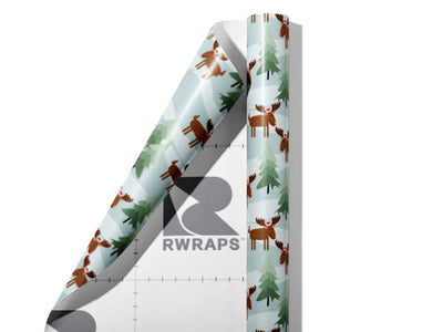 Forest Ambassador Animal Wrap Film Sheets~Rwraps Series 914 Forest Ambassador Animal Scrolled Sheet~3