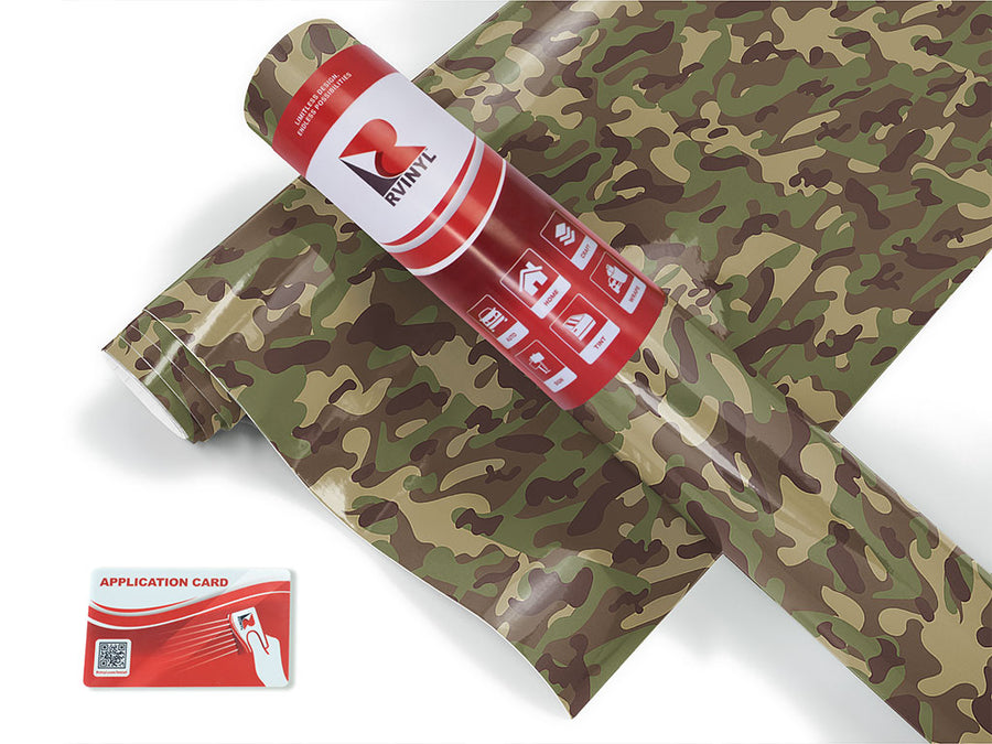 forest beige camouflage Craft Vinyl Roll