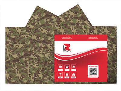 forest beige camouflage Craft Vinyl Sheet Pack