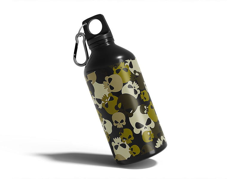 forest calvaria skull and bones Water Bottle DIY Stickers