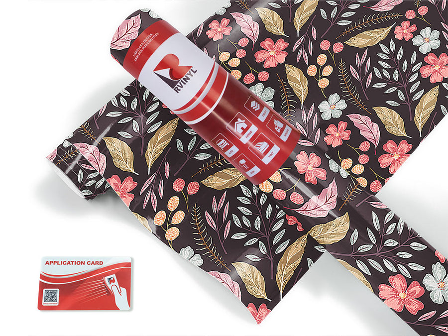 forest floor floral Craft Vinyl Roll