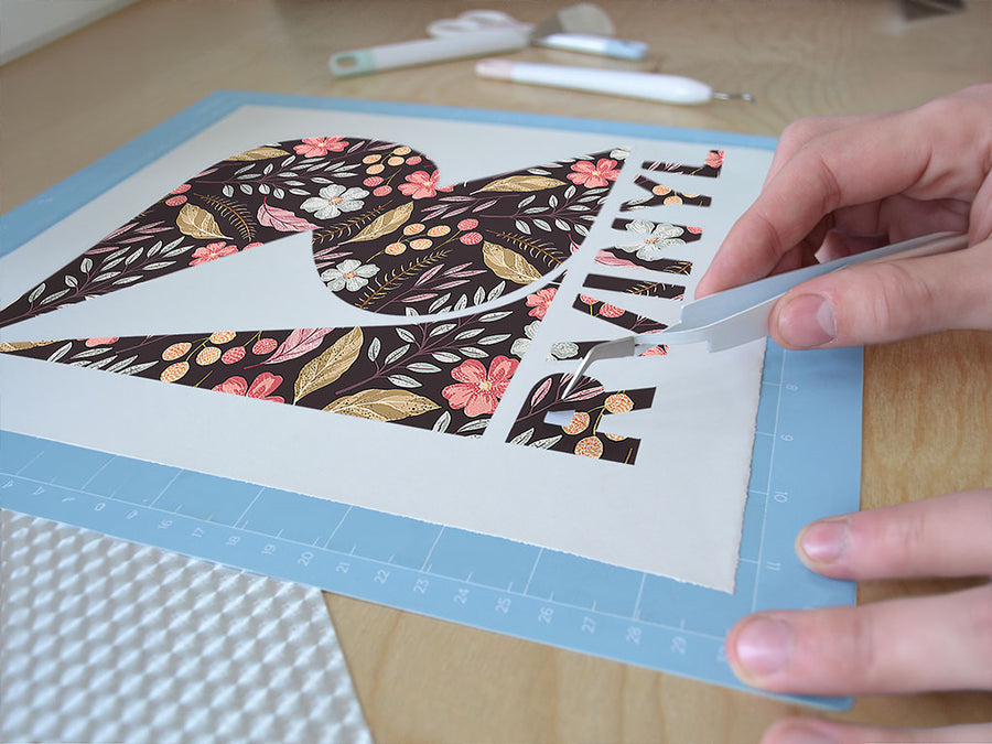 forest floor floral Easy Weed Craft Vinyl