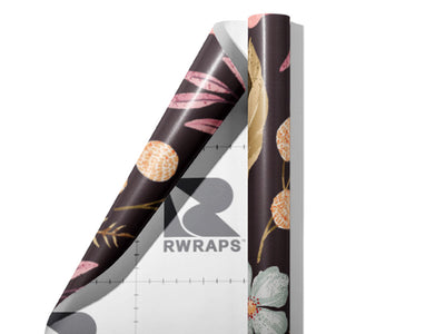 Forest Floor Floral Wrap Film Sheets~Rwraps Series 914 Forest Floor Floral Scrolled Sheet~3