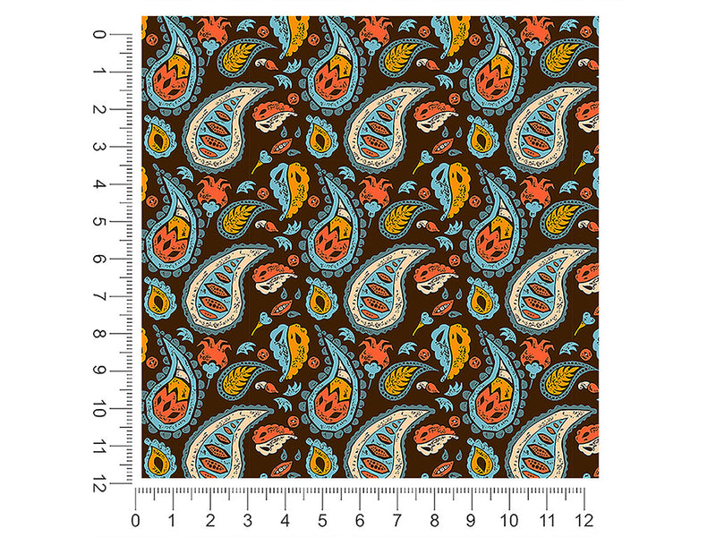 forest floor paisley 1ft x 1ft Craft Sheets