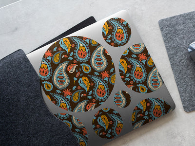 forest floor paisley DIY Laptop Stickers