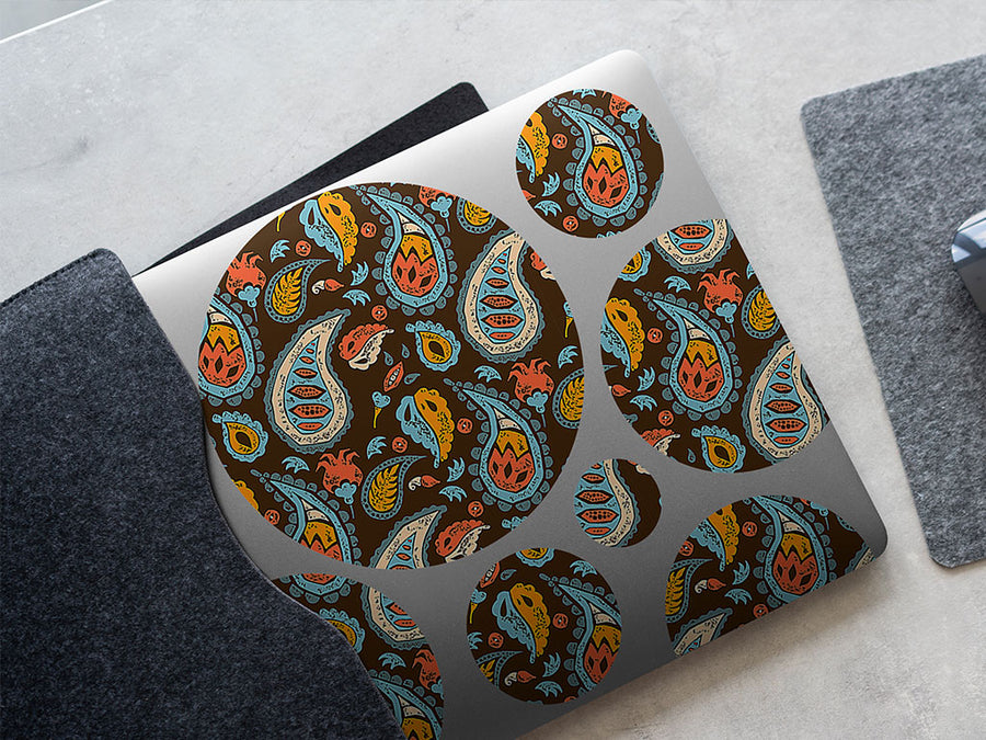 forest floor paisley DIY Laptop Stickers