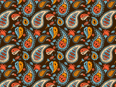 Forest Floor Paisley Vinyl Wrap Pattern~Rwraps Series 914 Digitally Printed Vinyl Wrap~0