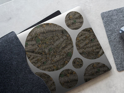 forest green camouflage DIY Laptop Stickers