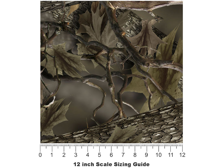 Forest Green Camouflage Vinyl Film Pattern Size 12 inch Scale~Rwraps Forest Green Camouflage Sizing Chart~2
