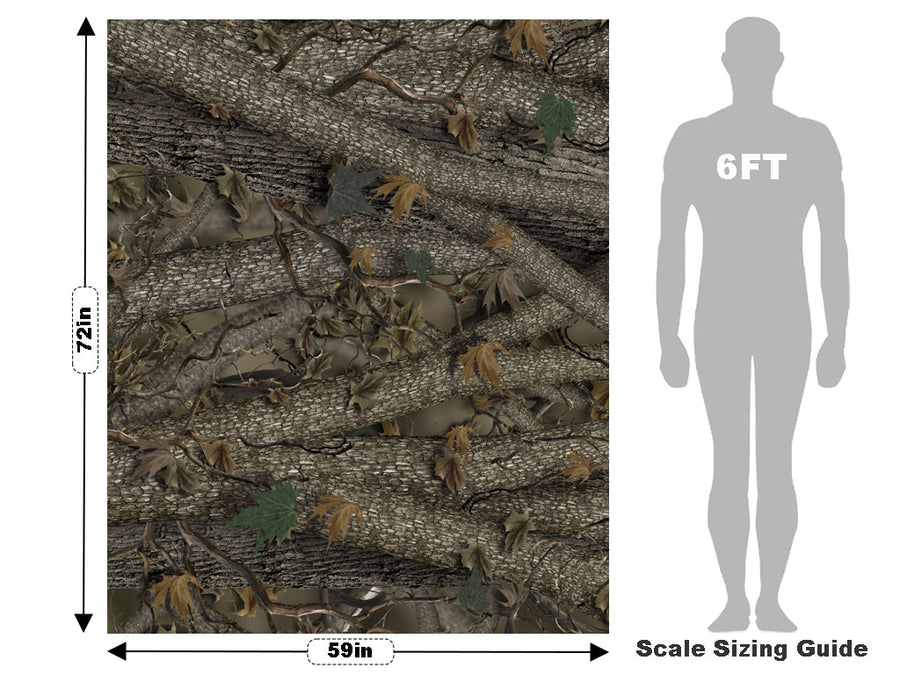Forest Green Camouflage Vehicle Wrap Scale~Rwraps Series 914 Forest Green Camouflage Measurements~1