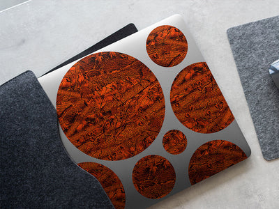 forest inferno camouflage DIY Laptop Stickers