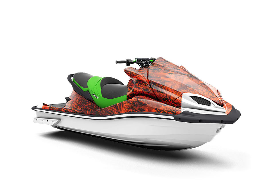 Forest Inferno Camouflage Jet Ski Vinyl Customized Wrap