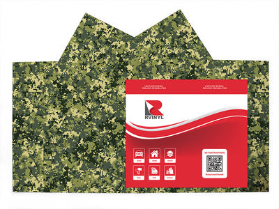forest pixel camouflage Craft Vinyl Sheet Pack