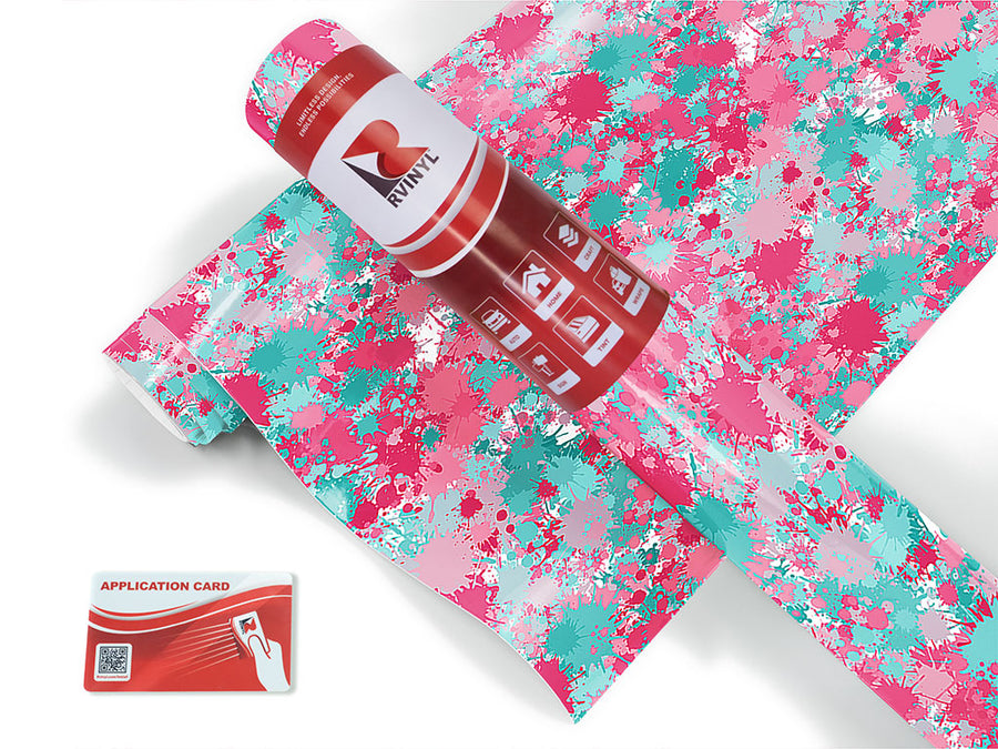 forever young paint splatter Craft Vinyl Roll