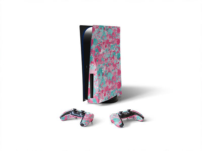 forever young paint splatter Sony PS5 DIY Skin