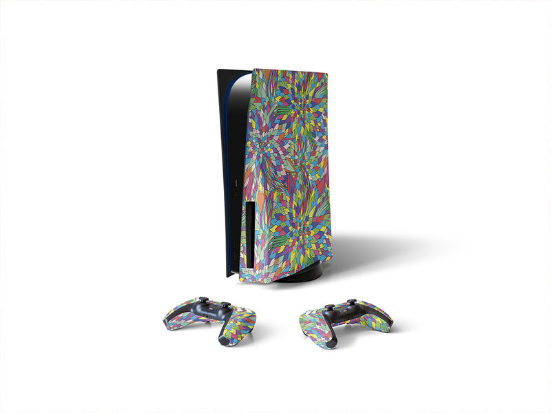 forgotten words floral Sony PS5 DIY Skin