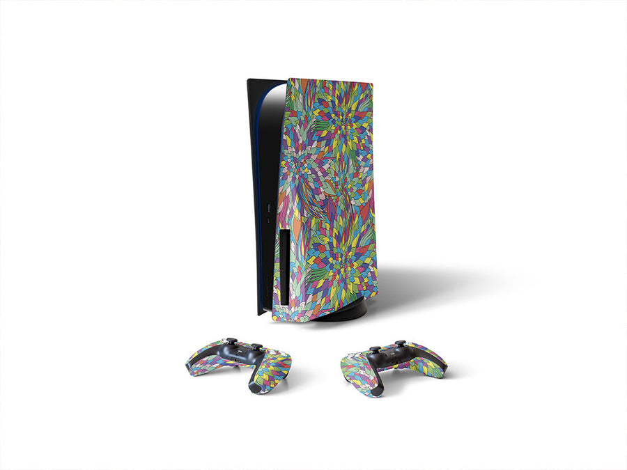 forgotten words floral Sony PS5 DIY Skin