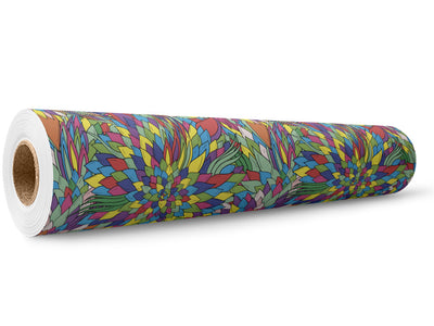 Forgotten Words Floral Wrap Film Wholesale Roll~Rwraps Series 914 Digitally Printed Vinyl Roll~5
