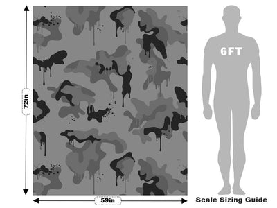 Fossil Graffiti Camouflage Vehicle Wrap Scale~Rwraps Series 914 Fossil Graffiti Camouflage Measurements~2