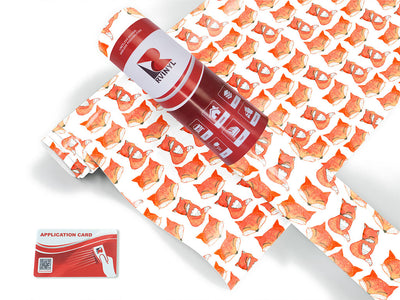 foxy frenzy animal Craft Vinyl Roll