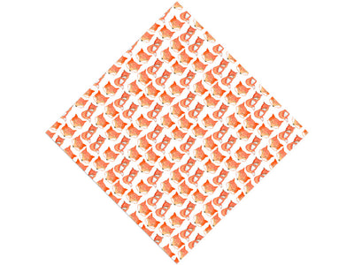 Foxy Frenzy Animal Vinyl Wrap Pattern