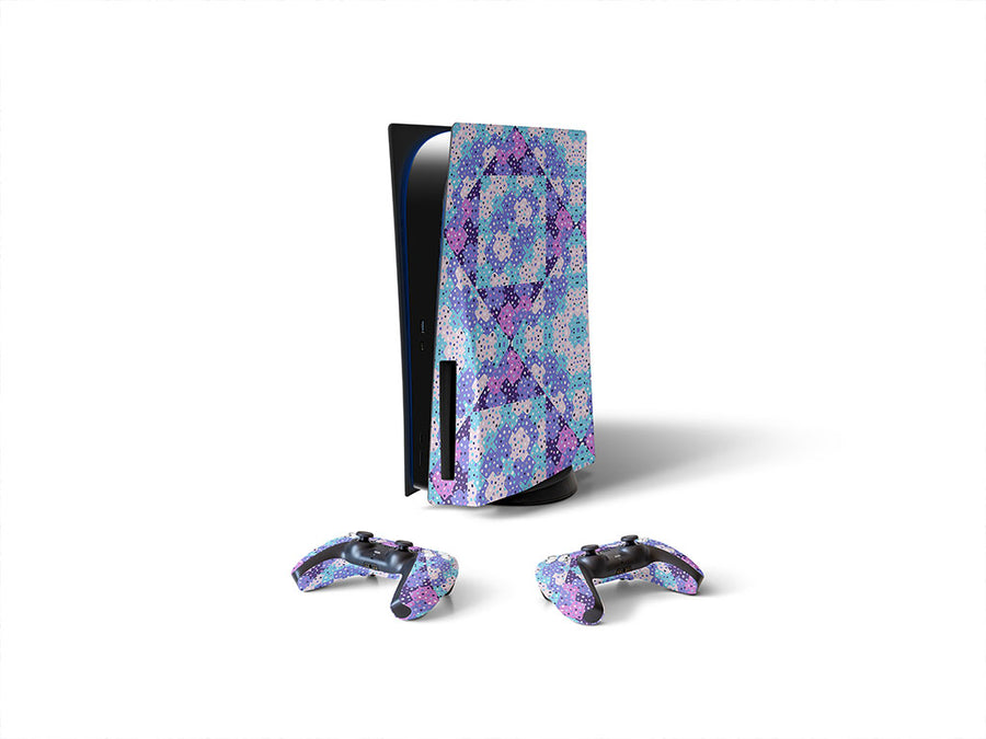 fragile glass abstract geometric Sony PS5 DIY Skin