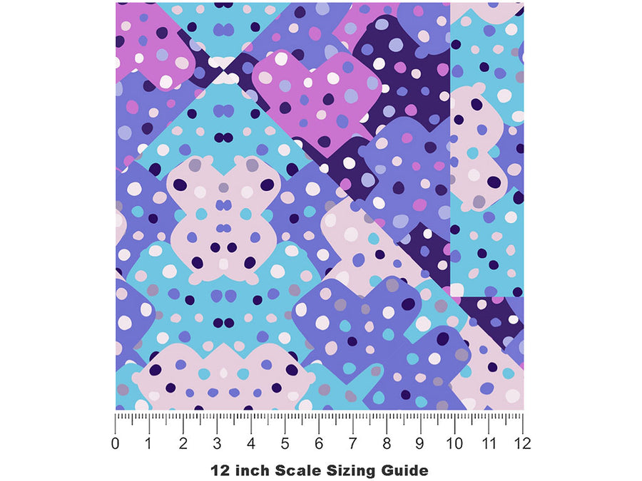 Fragile Glass Abstract Vinyl Film Pattern Size 12 inch Scale~Rwraps Fragile Glass Abstract Sizing Chart~2
