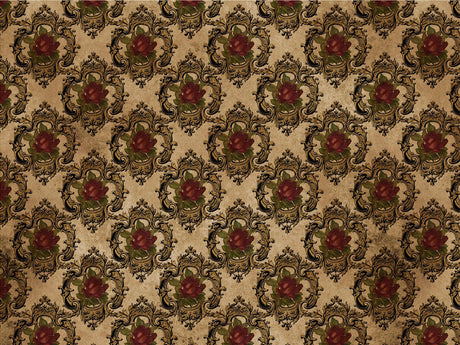 Framed Roses Gothic Vinyl Wrap Pattern~Rwraps Series 914 Digitally Printed Vinyl Wrap~0