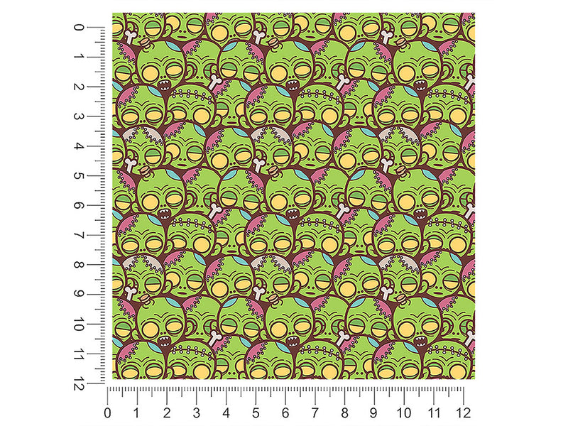 frankenstein dreaming horror 1ft x 1ft Craft Sheets