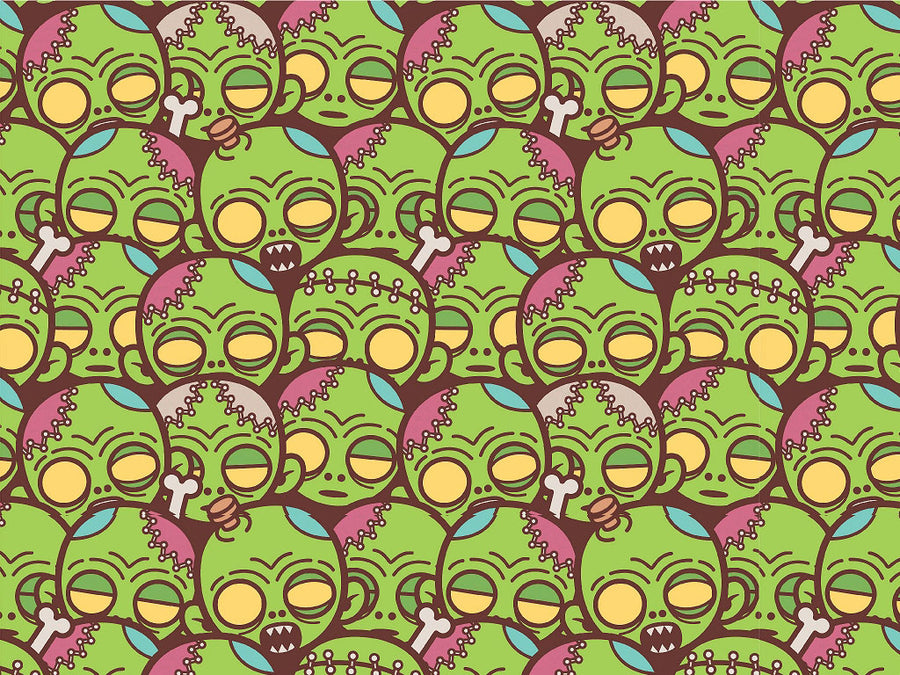 Frankenstein Dreaming Zombie Vinyl Wrap Pattern~Rwraps Series 914 Digitally Printed Vinyl Wrap~0