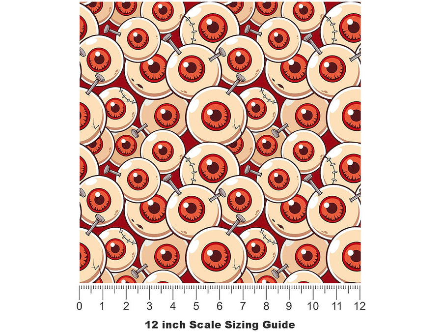 Frankenstein Eyes Zombie Vinyl Film Pattern Size 12 inch Scale~Rwraps Frankenstein Eyes Zombie Sizing Chart~2