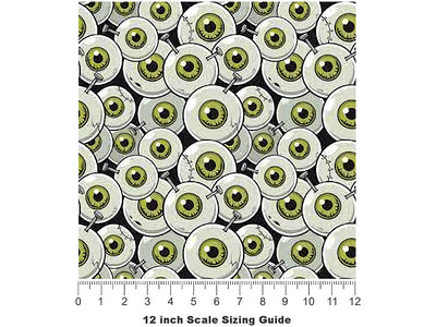Frankenstein Optics Zombie Vinyl Film Pattern Size 12 inch Scale~Rwraps Frankenstein Optics Zombie Sizing Chart~2