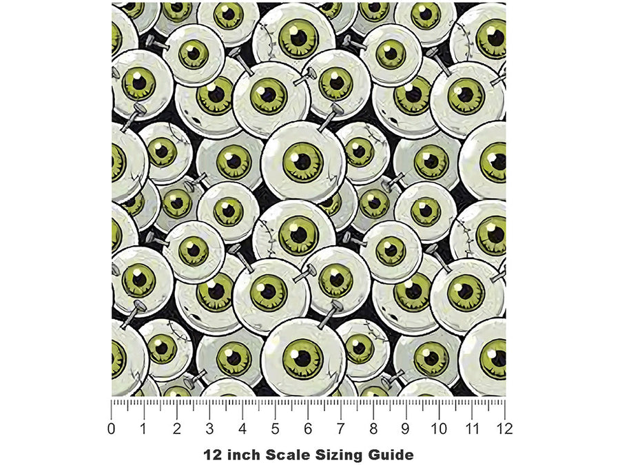 Frankenstein Optics Zombie Vinyl Film Pattern Size 12 inch Scale~Rwraps Frankenstein Optics Zombie Sizing Chart~2