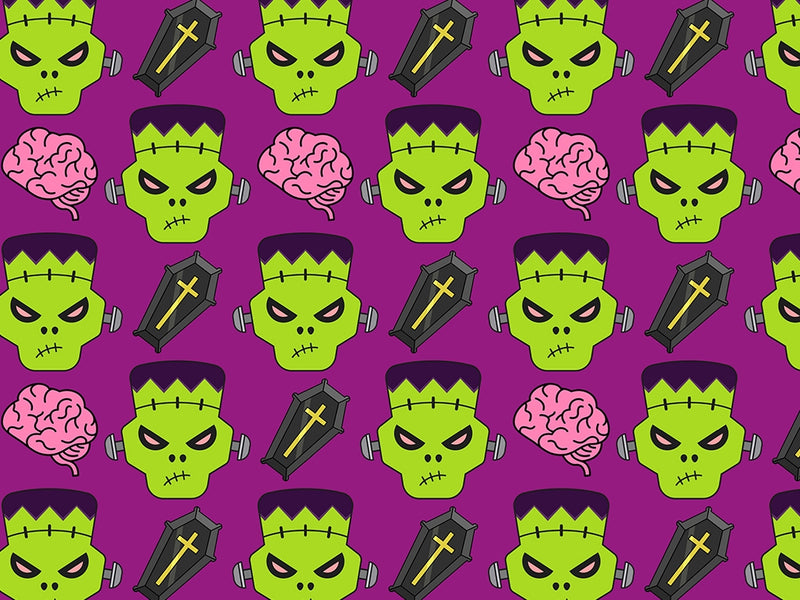 Frankenstein Revenge Halloween Vinyl Wrap Pattern~Rwraps Series 914 Digitally Printed Vinyl Wrap~0