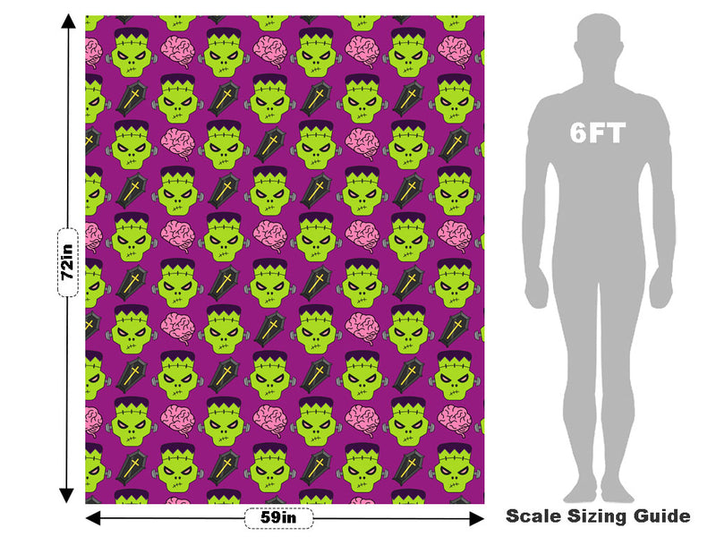 Frankenstein Revenge Halloween Vehicle Wrap Scale~Rwraps Series 914 Frankenstein Revenge Halloween Measurements~1