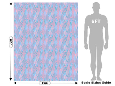 Frayed Edges Argyle Vehicle Wrap Scale~Rwraps Series 914 Frayed Edges Argyle Measurements~1