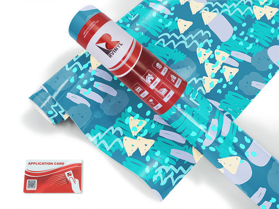 fred jones abstract geometric Craft Vinyl Roll