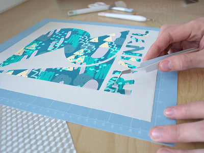 fred jones abstract geometric Easy Weed Craft Vinyl