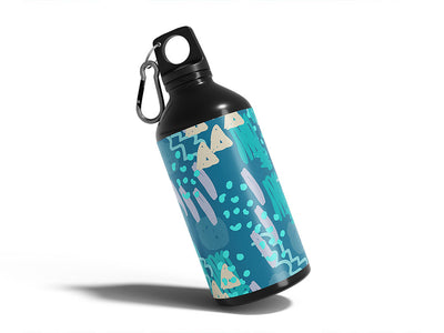 fred jones abstract geometric Water Bottle DIY Stickers