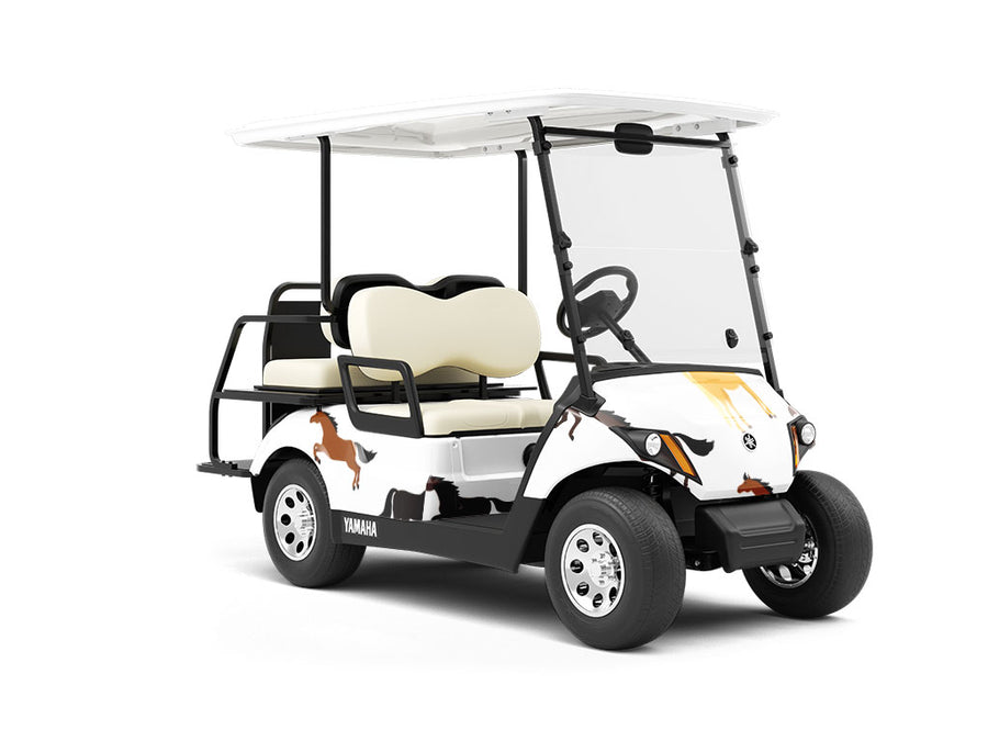 Free Spirit Cowboy Wrapped Golf Cart