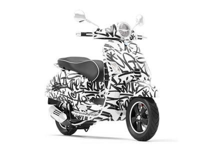 Free Spirit Graffiti Vespa Scooter Wrap Film