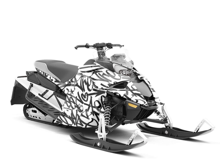 Free Spirit Graffiti Custom Wrapped Snowmobile