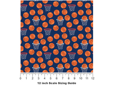 Free Throw Sport Vinyl Film Pattern Size 12 inch Scale~Rwraps Free Throw Sport Sizing Chart~2