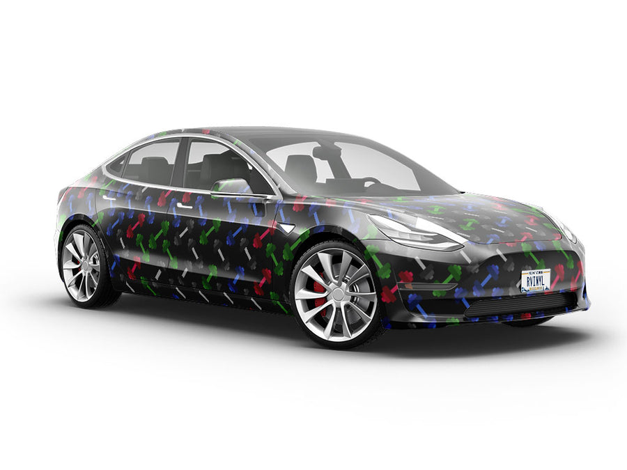 Free Weights Sport Vehicle Vinyl Wrap