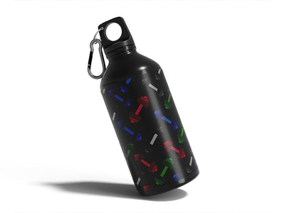 free weights sport Water Bottle DIY Stickers