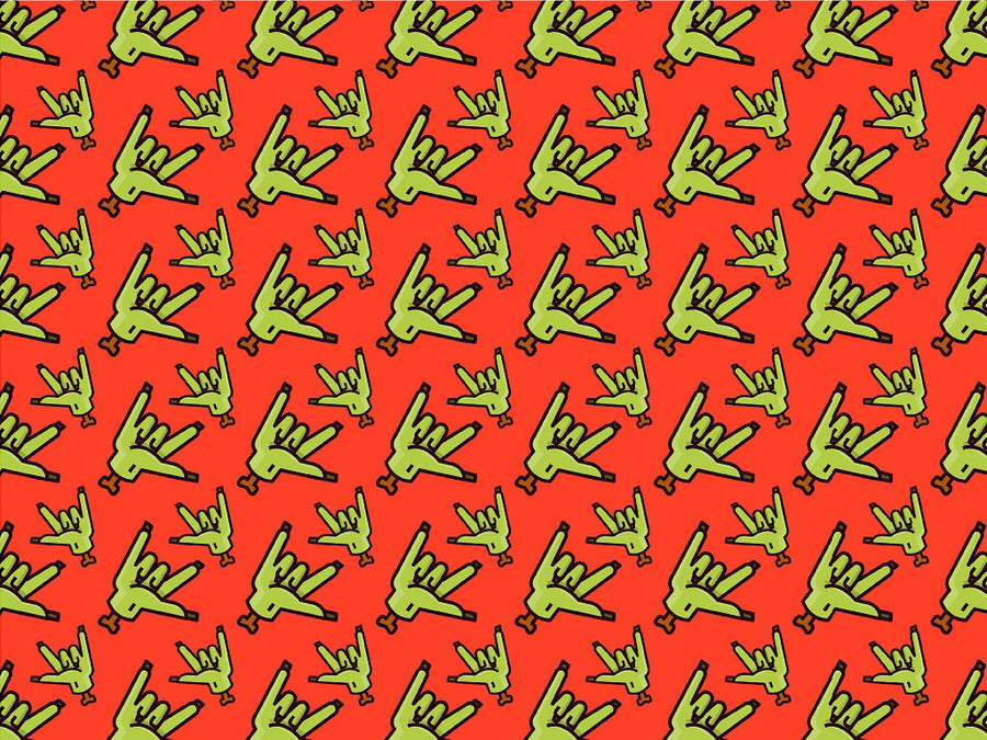 Freehand Rock Zombie Vinyl Wrap Pattern~Rwraps Series 914 Digitally Printed Vinyl Wrap~0