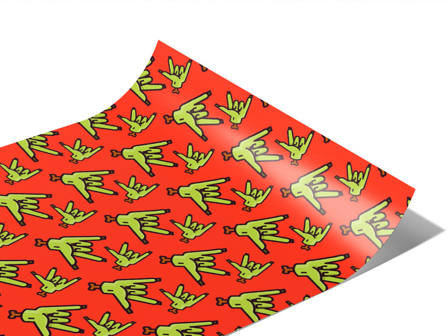 Freehand Rock Zombie Vinyl Wraps~Rwraps Series 914 Digitally Printed Vinyl Wrap~0