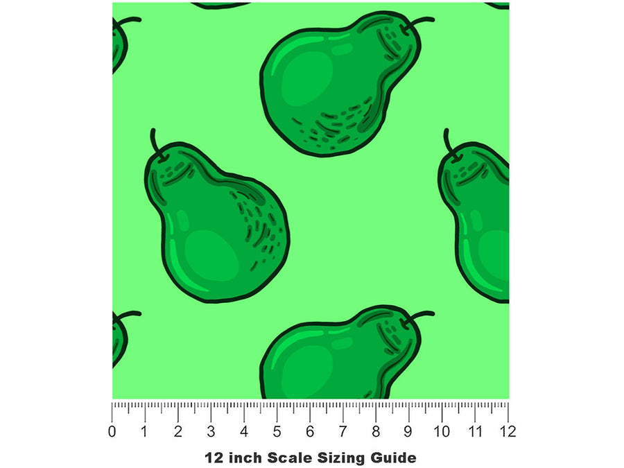 French Butter Fruit Vinyl Film Pattern Size 12 inch Scale~Rwraps French Butter Fruit Sizing Chart~2